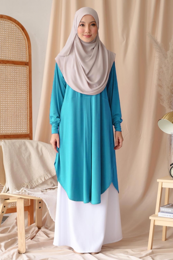 Fateeha Blouse - Aqua